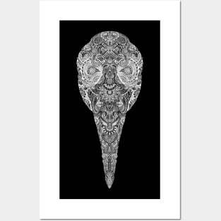 Paisley Plague Mask White Posters and Art